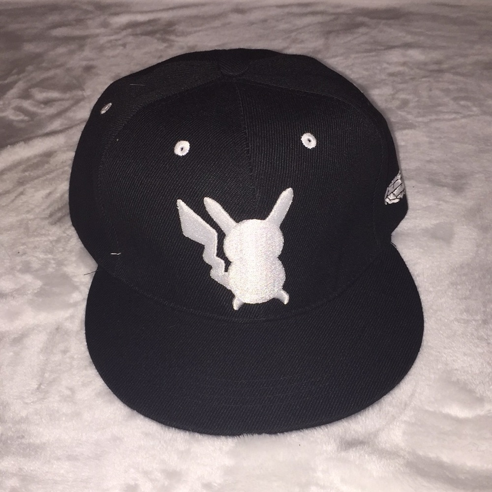 black pikachu snapback